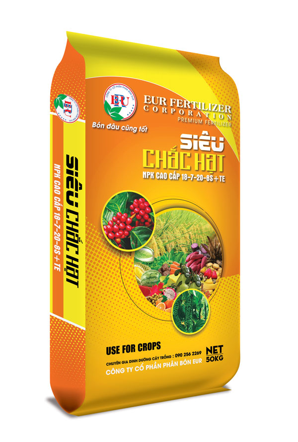 NPK Siêu CHẮC HẠT  18-7-20-8S+TE