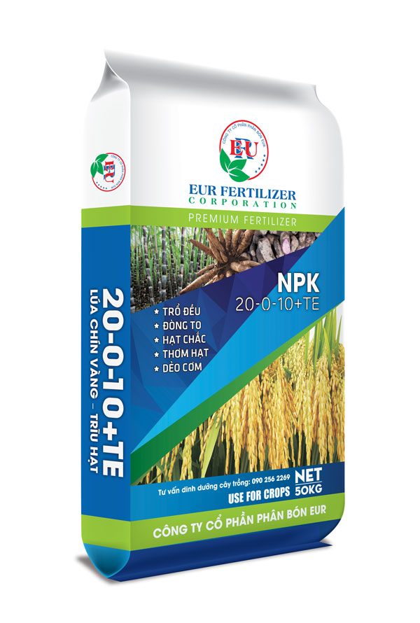 Phân bón chuyên dùng cho lúa NPK 20-0-10+TE