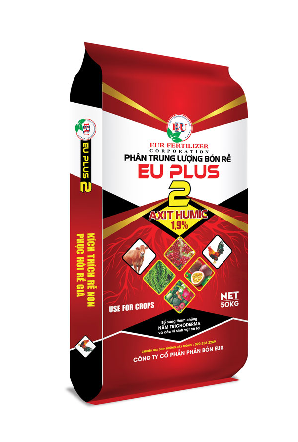 Phân trung lượng bón rễ EU PLUS 2